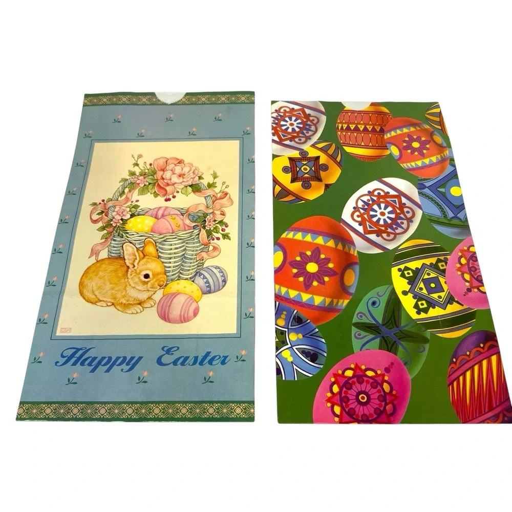New Lot of 4 Vintage 90s Easter Spring Paper Treat Bags Super Sacks Mello Smello
